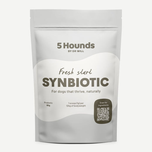 5 Hounds Synbiotic Powder – Advanced Gut Health Support for Dogs